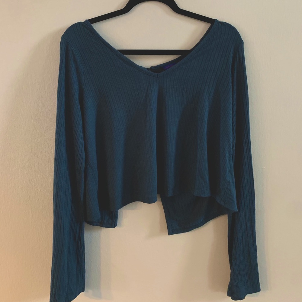 Teal cute and comfy long sleeve